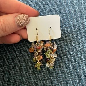 Gemstone Dangle Earrings